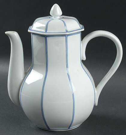 Facette Bleu Coffee Pot & Lid