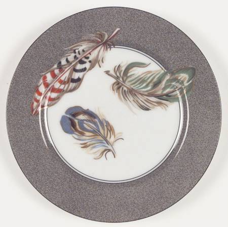 Feathers Salad Plate