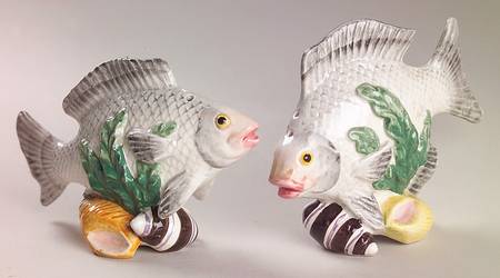 Fish Market  (Discontinued 1998) Salt & Pepper Set