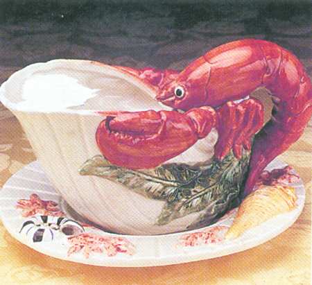 Fish Market  (Discontinued 1998) Gravy Boat & Underplate