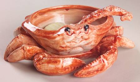 Fish Market  (Discontinued 1998) Figural Dip Bowl W/Spoon