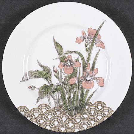 Water Iris Salad Plate