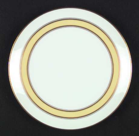 Gold Color Band Salad Plate