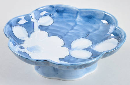 Camellia Folkart Round Compote (Height X Width)