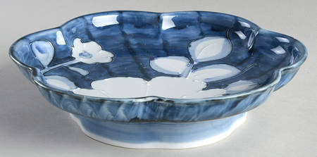 Camellia Folkart Footed Cake Plate