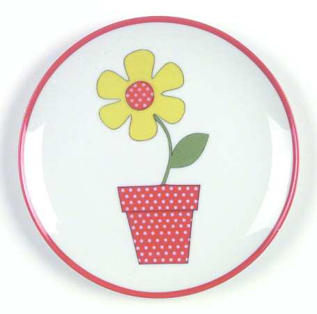 Flower Pot Salad Plate