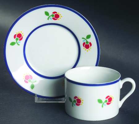 Fleuri Flat Cup & Saucer Set