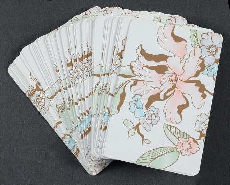 Fleur Fantasia Peach Single Deck Playing Cards