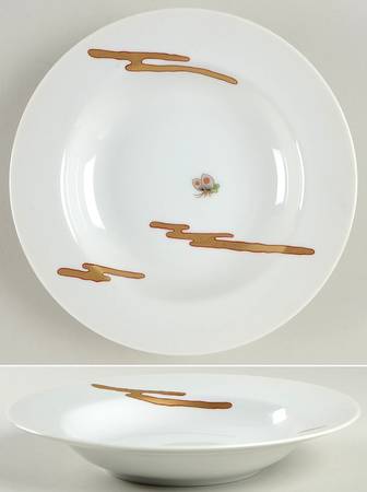 Fleur Et Nuages Rim Soup Bowl by Fitz & Floyd