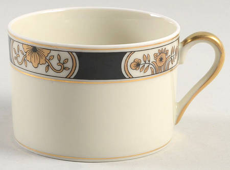 Fleur Orientale Black Flat Cup