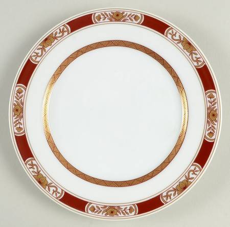 Fleur Orientale Cinnabar (Red) Bread & Butter Plate