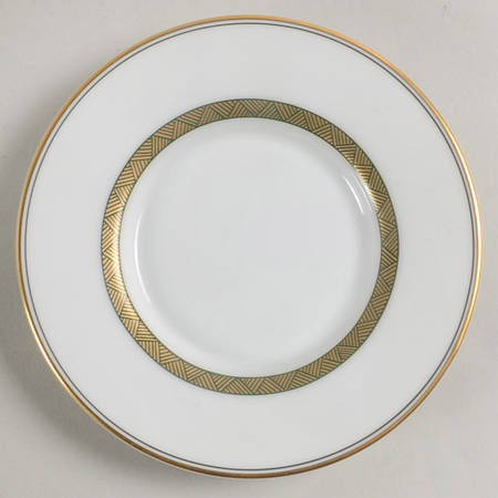 Fleur Orientale Green Saucer for Demitasse Cup