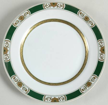 Fleur Orientale Green Salad Plate