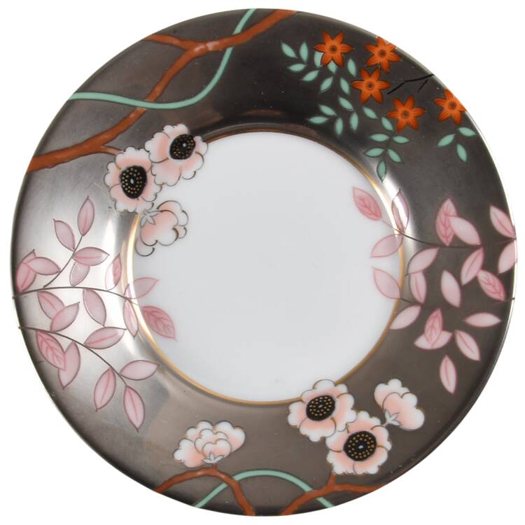 Fleurs Platinees Saucer