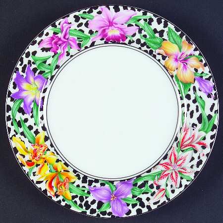 Fleurs Safari (No Animals) Bread & Butter Plate