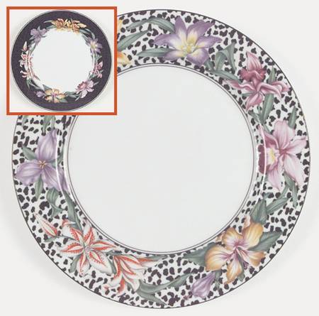 Fleurs Safari (No Animals) by Fitz &amp; Floyd