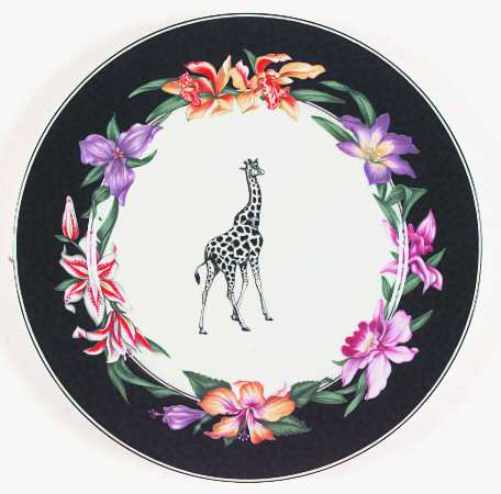 Fleurs Safari (With Animals) Service Plate (Charger)
