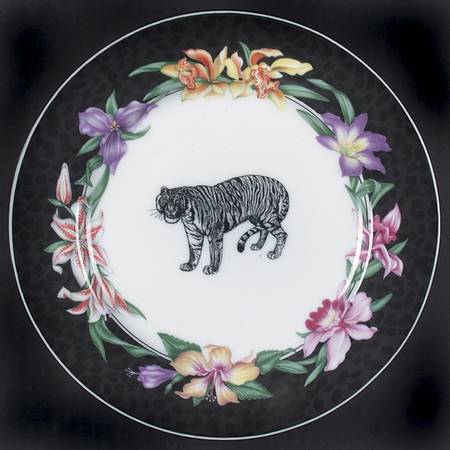 Fleurs Safari (With Animals) Salad Plate