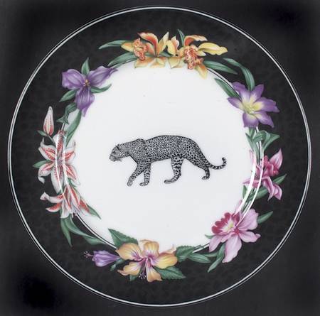 Fleurs Safari (With Animals) Salad Plate
