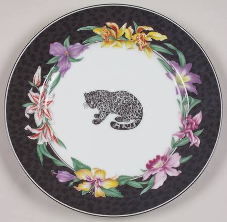 Fleurs Safari (With Animals) Salad Plate