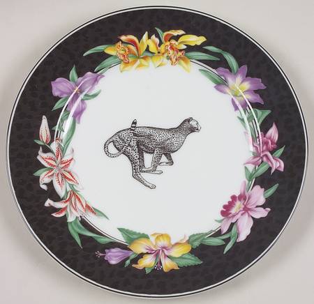 Fleurs Safari (With Animals) Salad Plate