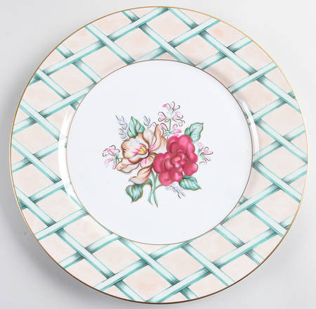 Floral Treillage Service Plate (Charger)