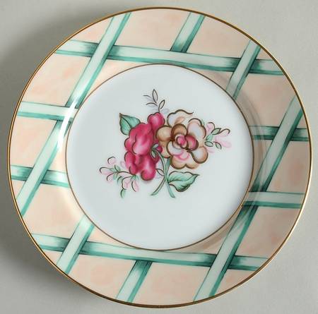 Floral Treillage Bread & Butter Plate