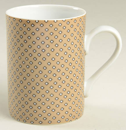Foulard (Black and White Diamonds on Taupe) Mug