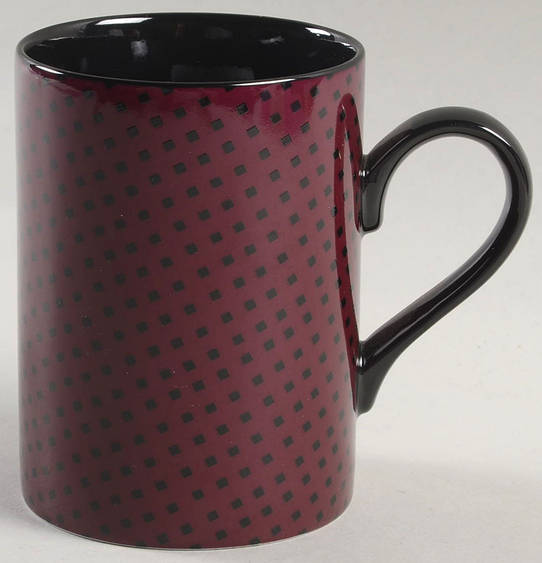 Foulard (Black Diamonds on Wine) Mug
