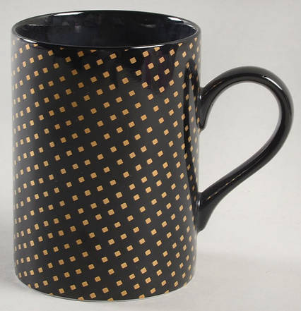 Foulard (Gold Diamonds on Black) Mug