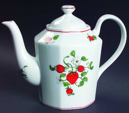 Fraise De Bois Teapot & Lid