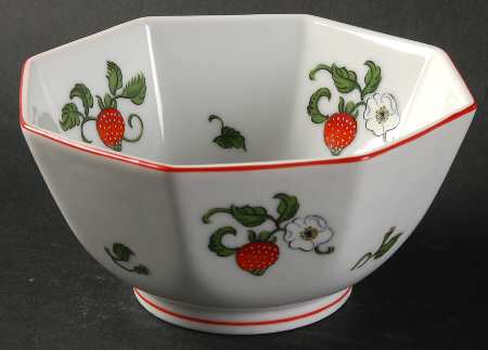 Fraise De Bois 5" Octagonal Vegetable Bowl