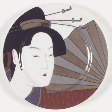 Geisha (Dark Tones) Salad Plate