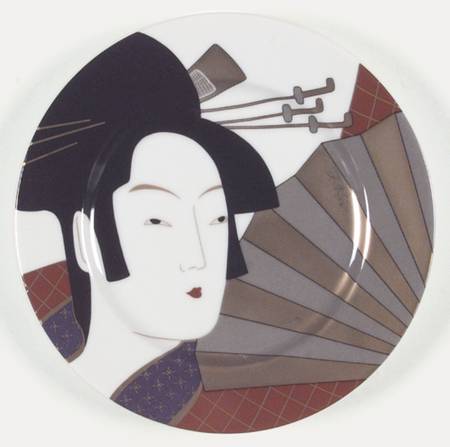 Geisha (Dark Tones) Salad Plate