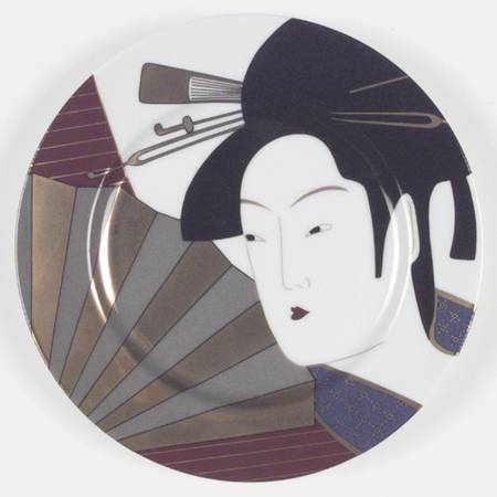 Geisha (Dark Tones) Salad Plate