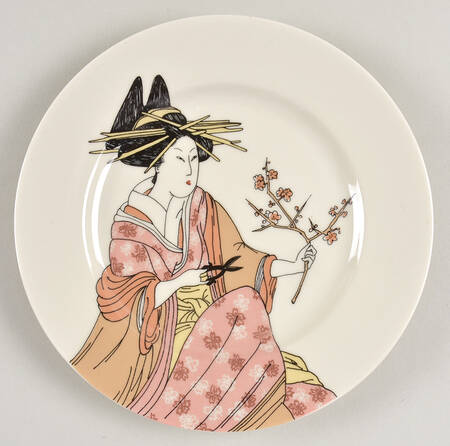 Geisha (Light Tones) Salad Plate