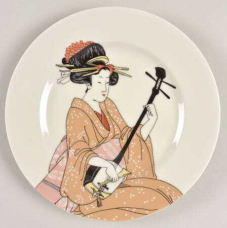 Geisha (Light Tones) Salad Plate