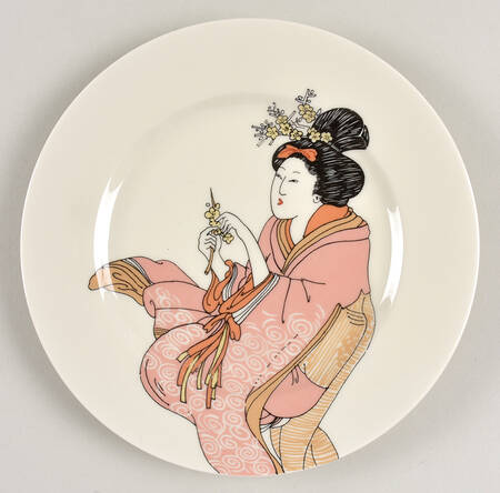Geisha (Light Tones) Salad Plate