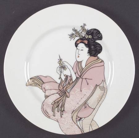 Geisha (Light Tones) Salad Plate