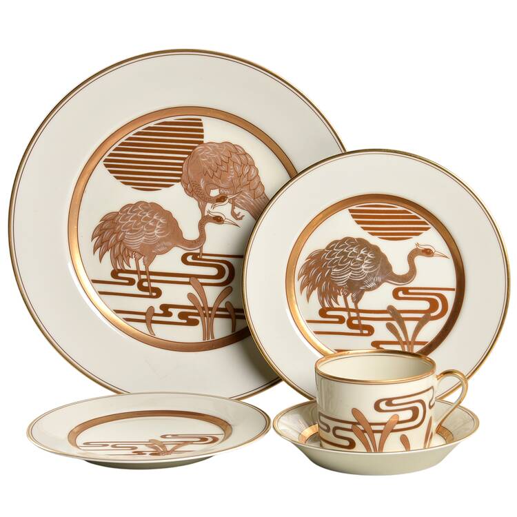 Golden Heron 5 Piece Place Setting