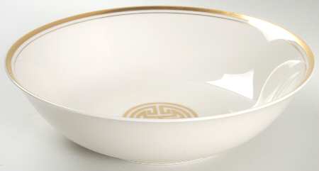 Gold Mandarin Crest 9" Round Vegetable Bowl