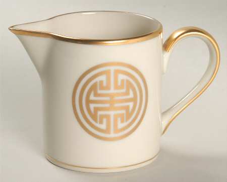Gold Mandarin Crest Creamer