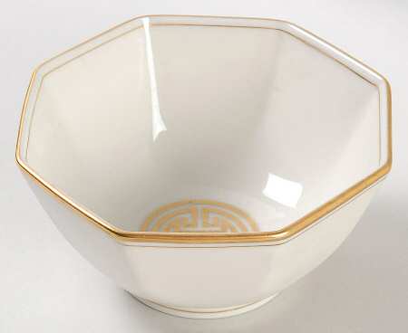 Gold Mandarin Crest 5" Octagonal Vegetable Bowl