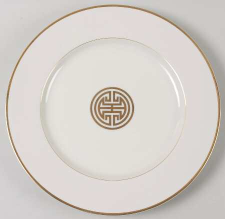 Gold Mandarin Crest Service Plate (Charger)