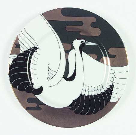 Golden Tancho Stork by Fitz &amp; Floyd