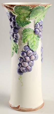 Grape Arbor 11" Vase