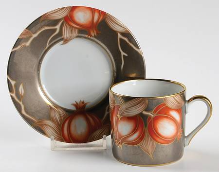 Grenadier Flat Demitasse Cup & Saucer Set