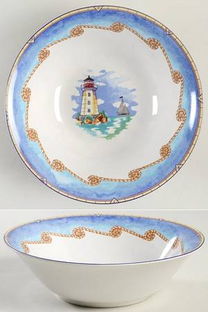 Harbour Lights 9" Round Vegetable Bowl