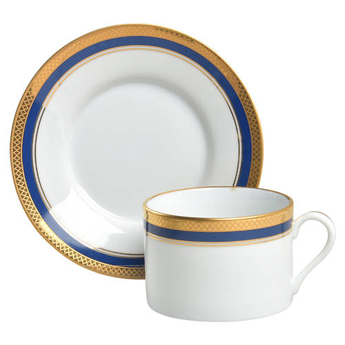 Hanover Flat Cup & Saucer Set by Fitz & Floyd