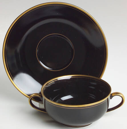 Harlow Flat Cream Soup Bowl & Saucer Set